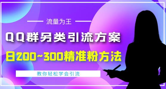 图片[1]-价值888的QQ群另类引流方案，半自动操作日200~300精准粉方法【视频教程】