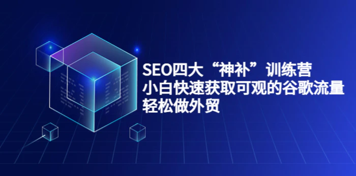 图片[1]-SEO四大“神补”训练营，小白快速获取可观的谷歌流量，轻松做外贸