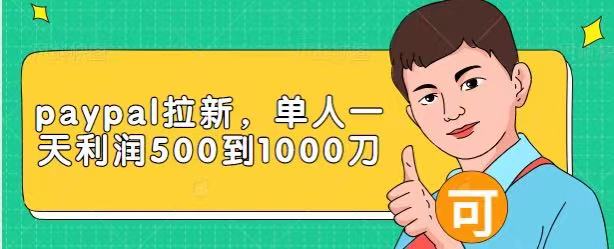 图片[1]-Paypal拉新赚美刀项目，单人一天利润500-1000刀【视频课程】