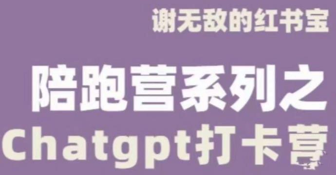 谢无敌ChatGPT打卡训练营，教你如何更好地利用ChatGPT来提升工作效率