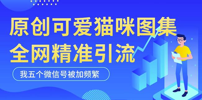 黑科技纯原创制作可爱猫咪图，全网引流精准粉，实操5个微信号被加频繁
