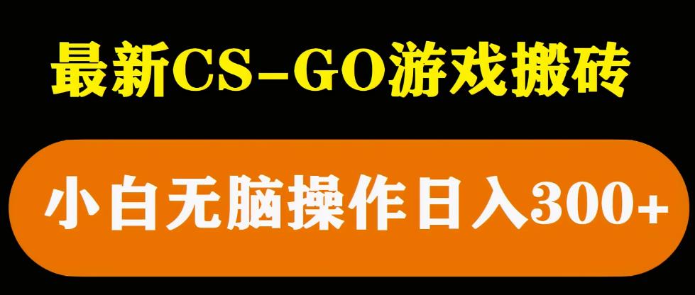 最新csgo游戏搬砖项目，无需挂机小白无脑也能日入300+