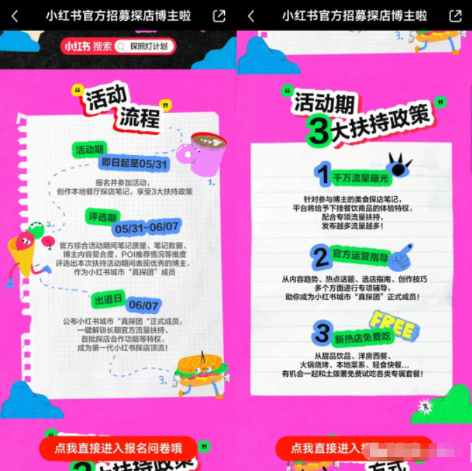 小红书本地生活团购服务“探照灯计划”正式上线，探店博主可通过短视频变现