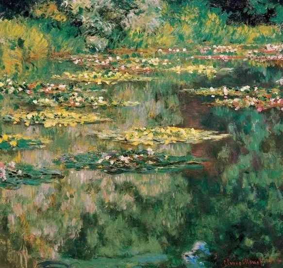 莫奈睡莲艺术鉴赏，莫奈的睡莲系列。
