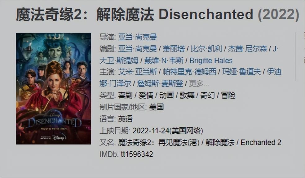 迪士尼魔发奇缘故事，迪士尼拍摄制作的《魔法奇缘 2》即将上线，电影将于11月底上映了