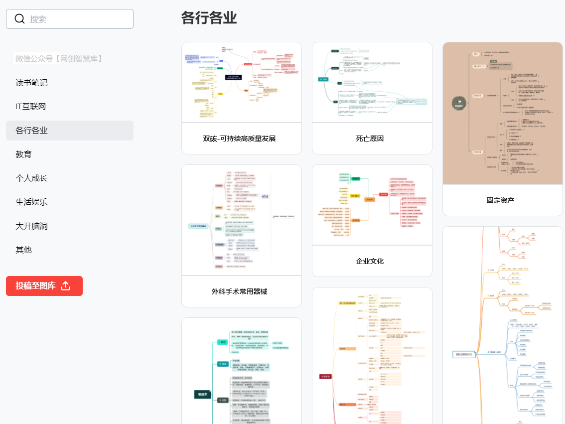 思维导图绿色免费版