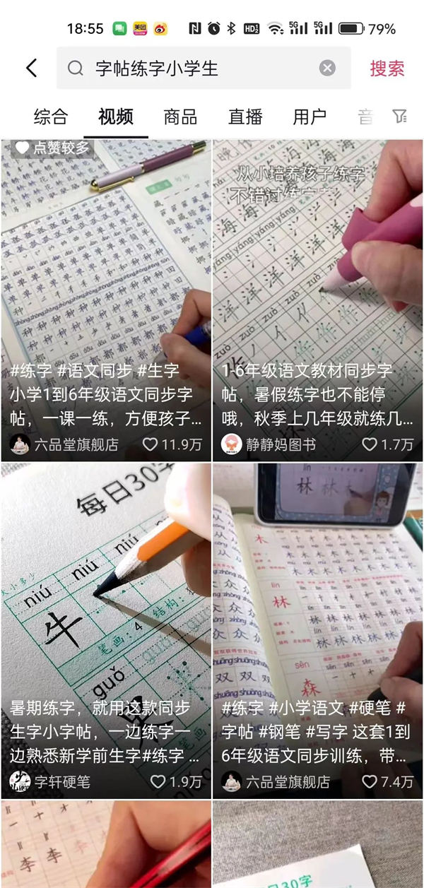 字帖项目：短视频傻瓜式操作