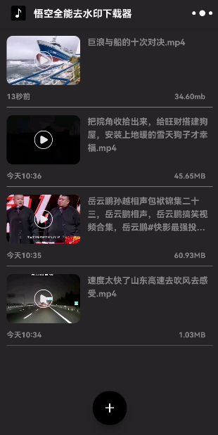 悟空全能去水印视频下载器，免费