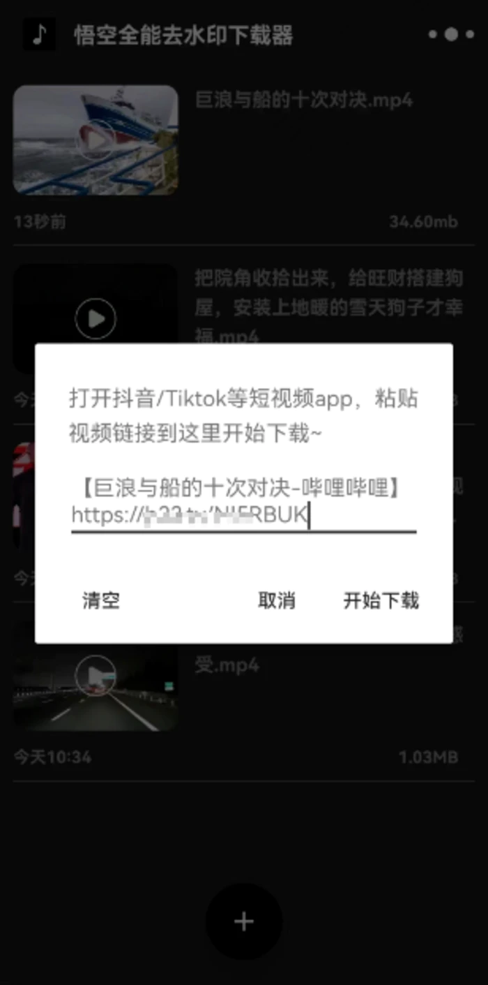 悟空全能去水印视频下载器,免费 悟空全能去水印视频下载器,免费