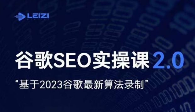 图片[1]-雷子·谷歌SEO 2.0实战课，独立站询盘自由必备，基于2023谷歌最新算法录制-蛙蛙资源网