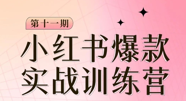 图片[1]-小红书博主爆款训练营第11期，手把手教你从0-1做小红书，从定位到起号到变现-蛙蛙资源网