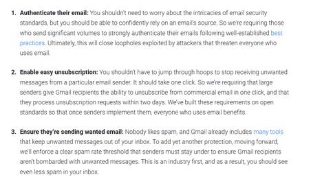 谷歌宣布将治理Gmail邮箱垃圾邮件，提供“一键取消订阅”按钮