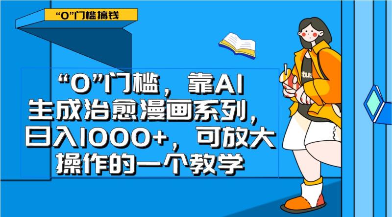 图片[1]-0门槛，靠AI生成治愈漫画系列，日入1000+，可放大操作的一个教学-蛙蛙资源网