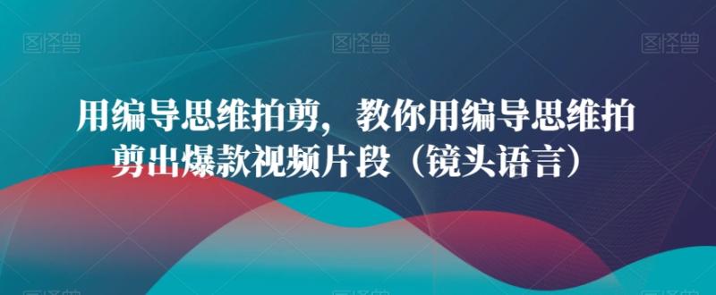 图片[1]-用编导思维拍剪，教你用编导思维拍剪出爆款视频片段（镜头语言）-蛙蛙资源网