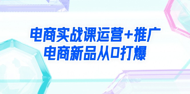 图片[1]-（9313期）电商实战课运营+推广，电商新品从0打爆（99节视频课）-蛙蛙资源网