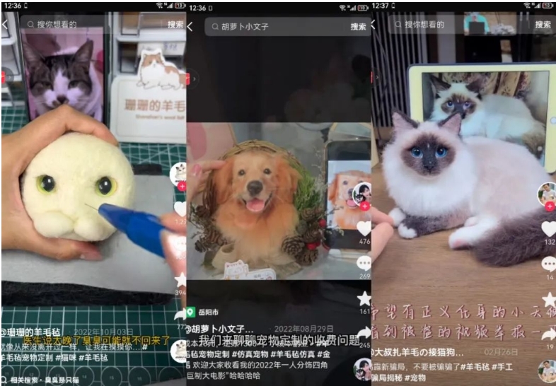 抖音手工羊毛毡项目，小成本副业，年赚100W的蓝海项目