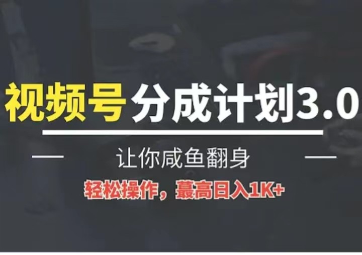 图片[1]-24年视频号冷门蓝海赛道，操作简单，单号收益可达四位数-蛙蛙资源网