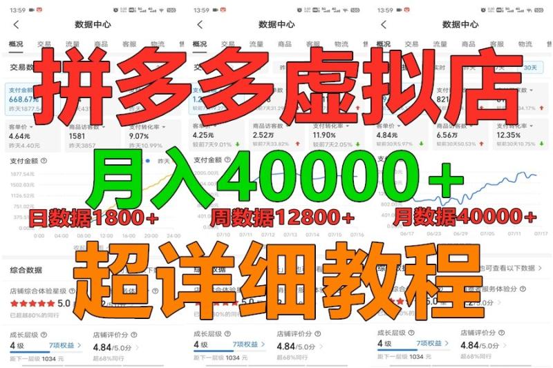 图片[1]-拼多多虚拟电商训练营月入40000+，全网最详细，你做你也行，暴利稳定长久-蛙蛙资源网