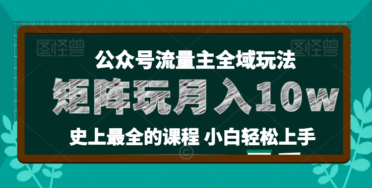 图片[1]-麦子甜公众号流量主全新玩法，核心36讲小白也能做矩阵，月入10w+-蛙蛙资源网