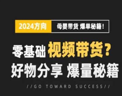 图片[1]-短视频母婴赛道实操流量训练营，零基础视频带货，好物分享，爆量秘籍-蛙蛙资源网