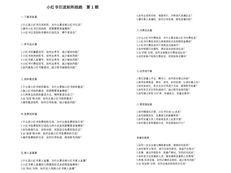 图片[2]-（11450期）小红书矩阵引流训练营：0到1玩转小红书流量，在小红书上分得一杯羹-14节课-蛙蛙资源网