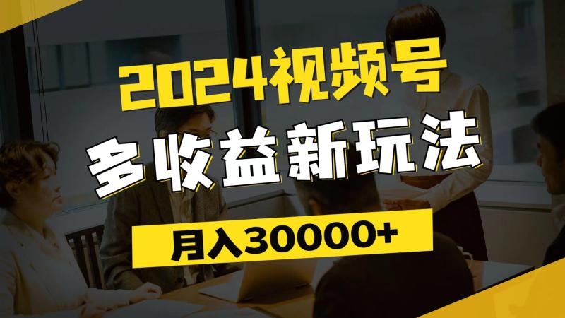 图片[1]-（11905期）2024视频号多收益新玩法，每天5分钟，月入3w+，新手小白都能简单上手-蛙蛙资源网