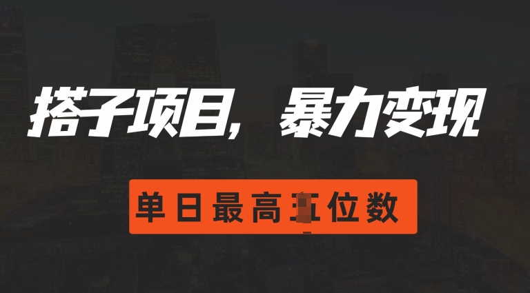 图片[1]-2024搭子玩法，0门槛，暴力变现，单日最高破四位数【揭秘】-蛙蛙资源网