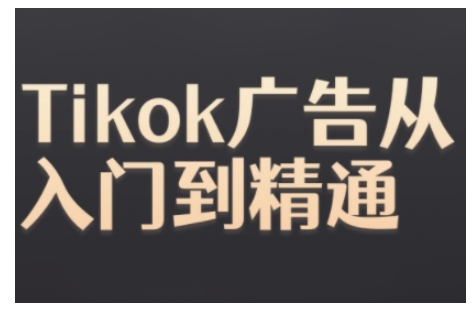 图片[1]-Tiktok Ads实操教程，Tiktok广告从入门到精通-蛙蛙资源网