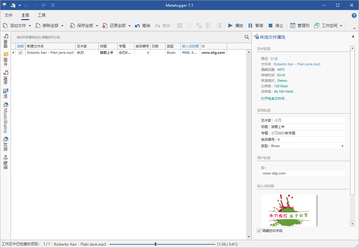 Metatogger音频编辑v7.6.0.0绿色版