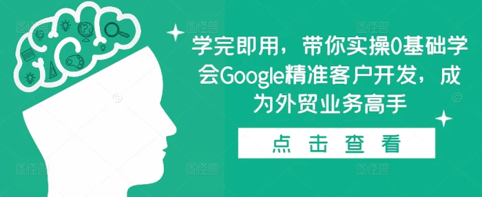 图片[1]-学完即用，带你实操0基础学会Google精准客户开发，成为外贸业务高手-蛙蛙资源网