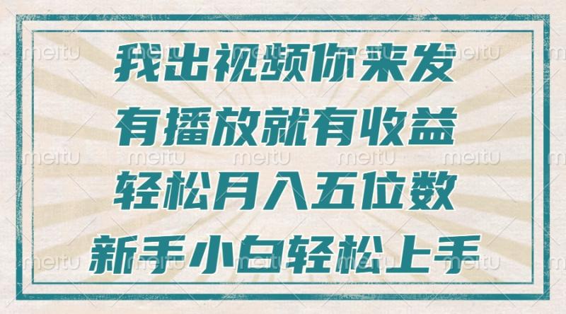 图片[1]-（13667期）不剪辑不直播不露脸，有播放就有收益，轻松月入五位数，新手小白轻松上手-蛙蛙资源网