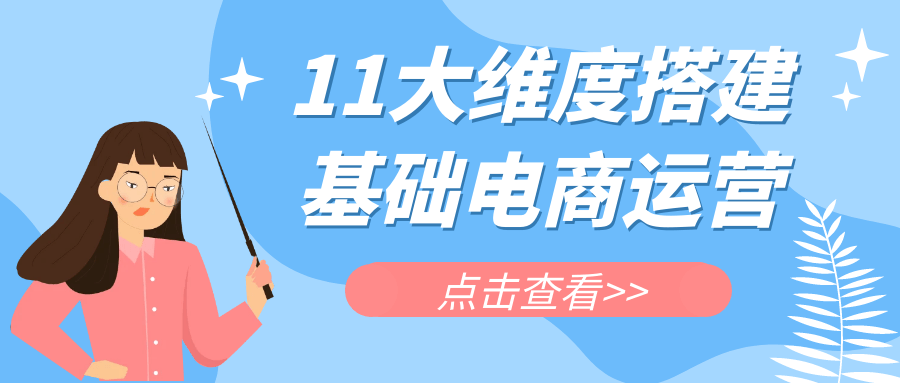 图片[1]-11大维度搭建基础电商运营-蛙蛙资源网