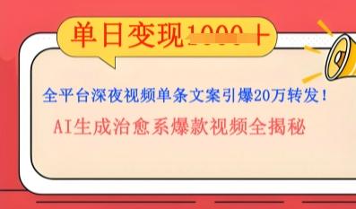 全平台深夜文案新风口：DeepSeek生成百万播放量金句，治愈系内容涨粉速度快4倍