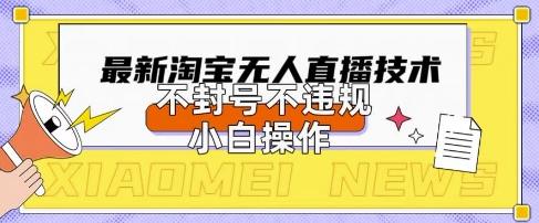 2025年淘宝无人直播带货10.0.全新技术，不违规，不封号，纯小白操作，日入数张