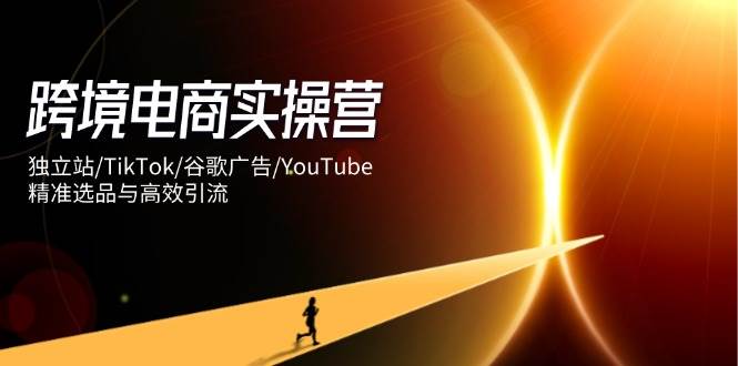 跨境电商实操营：独立站/TikTok/谷歌广告/YouTube，精准选品与高效引流