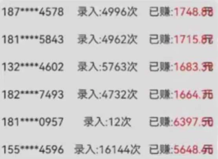 （14499期）字母输入，5秒一单，单日收益轻松300+