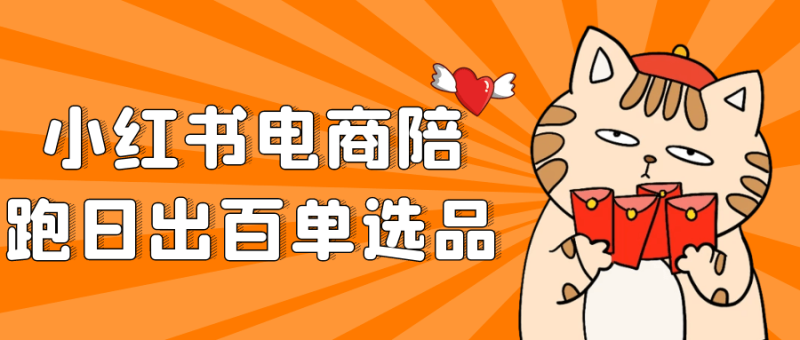 小红书电商陪跑日出百单选品