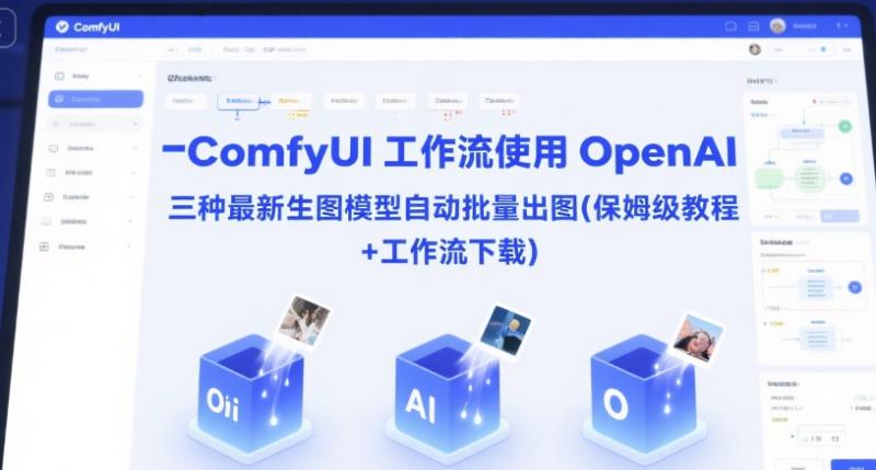 ComfyUI 工作流使用 OpenAI 三种最新生图模型自动批量出图(保姆级教程+工作流下载)