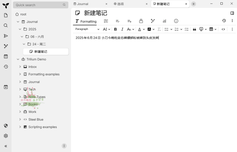 Trilium开源笔记v0.95.0绿色版