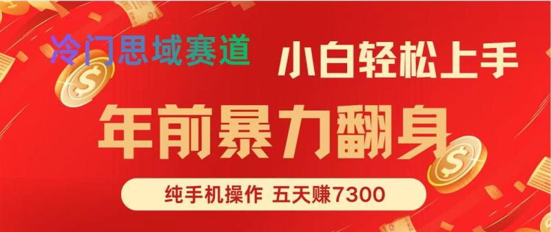 （16881期）年前爆火项目，每单可以赚个300-2000，5天赚了7300