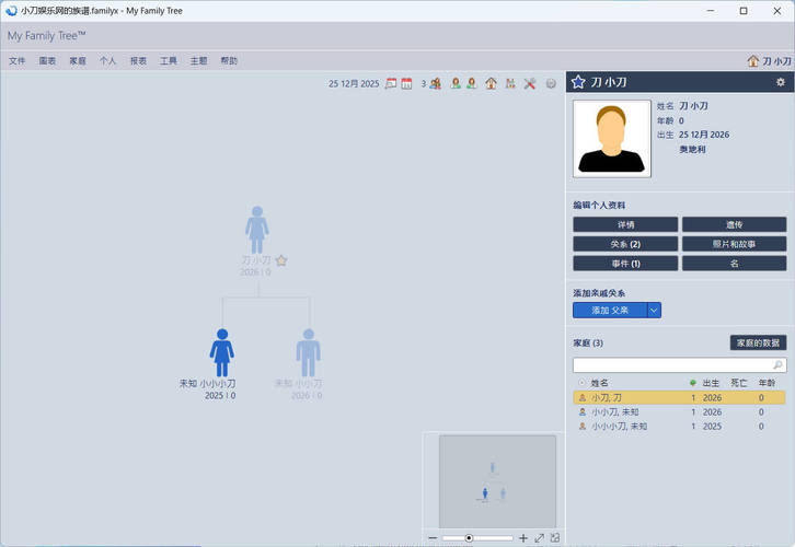 族谱制作工具My Family Tree v16.0.0.0绿色版