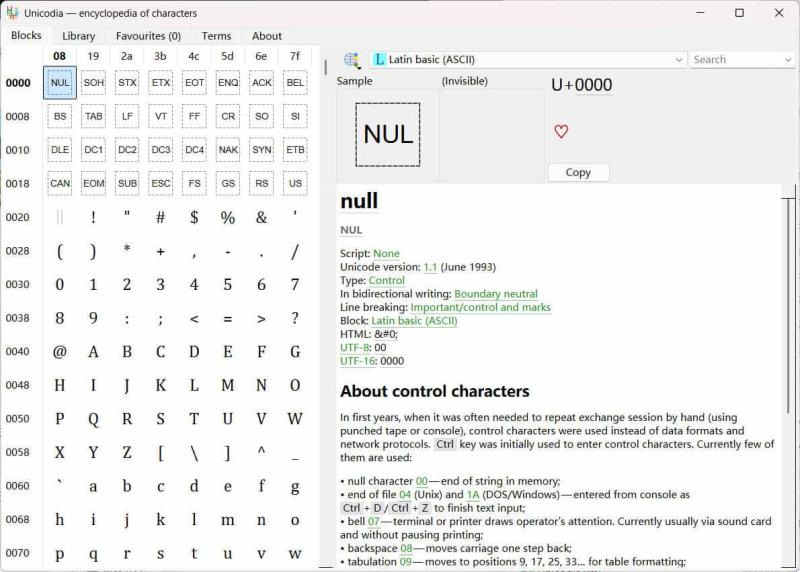 Unicode字符查询Unicodia v3.0.8绿色版