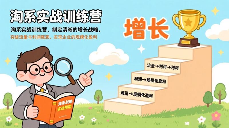 （17278期）淘系实战训练营，制定清晰的增长战略，突破流量与利润瓶颈，实现企业的规模化盈利