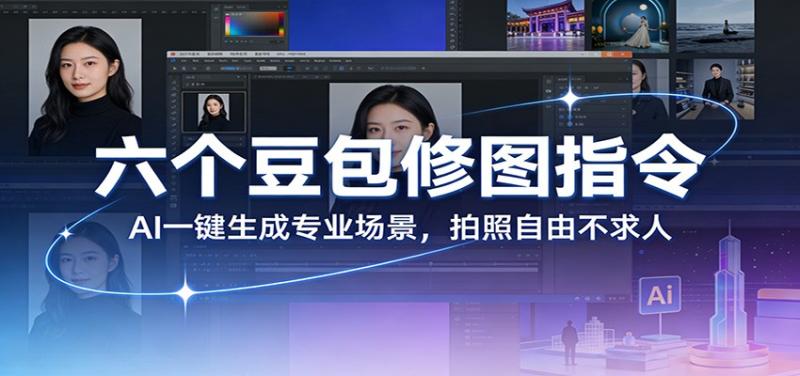 六个豆包修图指令：AI 一键生成专业场景，拍照自由不求人