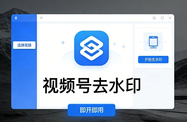 视频号去水印软件,电脑软件,即开即用