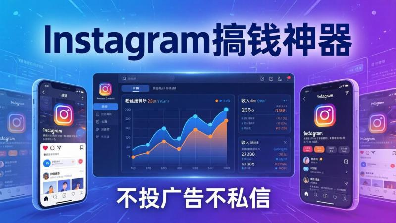 (17731期)Instagram搞钱神器:月涨6万粉+月入5万刀,不投广告不私信,靠算法+低价产品