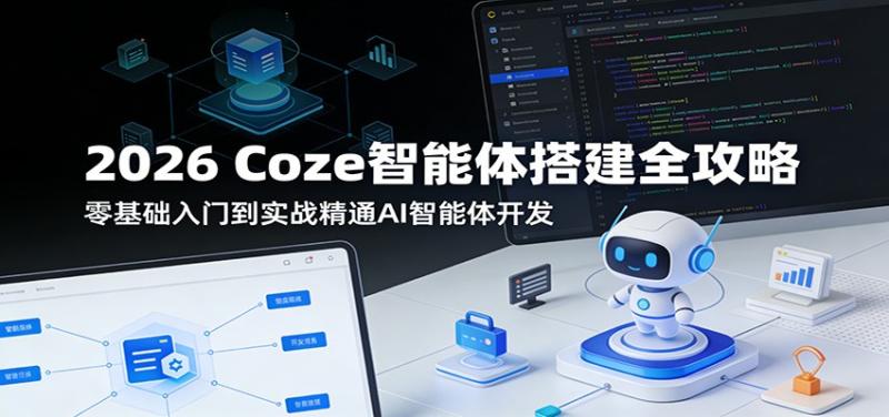2026 Coze智能体搭建全攻略：零基础入门到实战精通AI智能体开发
