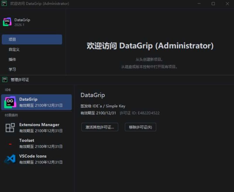 DataGrip v2026.1.0 高级版