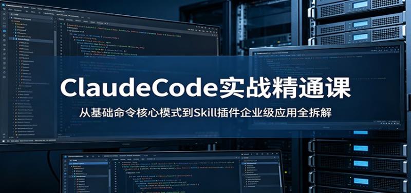 ClaudeCode实战精通课:从基础命令核心模式到Skill插件企业级应用全拆解