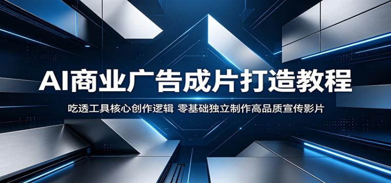 AI商业广告成片打造教程:吃透工具核心创作逻辑,零基础独立制作高品质宣传影片